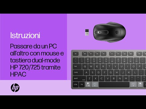 Passare da un PC all'altro con mouse e tastiera dual-mode HP 720/725 tramite HPAC | HP Support