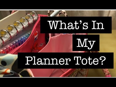 What’s In My Happy Planner Tote / Caddy | Planning at Home