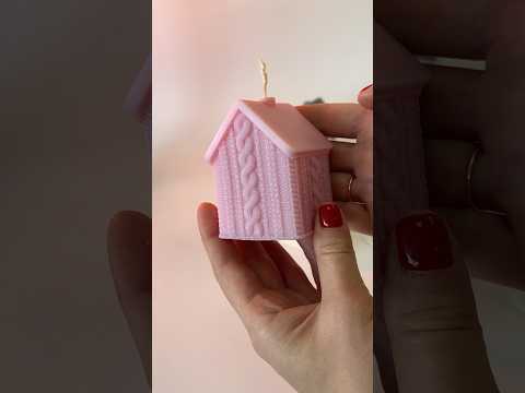 New mold “Knitted House” 🧶🏠🕯️ #mold #diy #candle #moldmaking