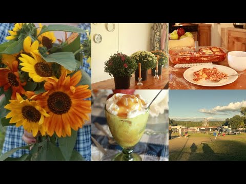 Early fall decorating and cleaning, county fair, homemade lasagna, italian vegetable soup