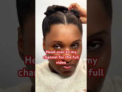 Protective style for your natural hair #naturalhair #hairstyle #hair #hairtutorial