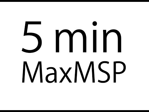 5分でワカルMaxの使い方 声に反応するピアノ How to use Max/Msp in 5 min