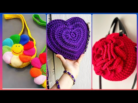 Ideas de patrones de bolsos tejidos a crochet hechos a mano