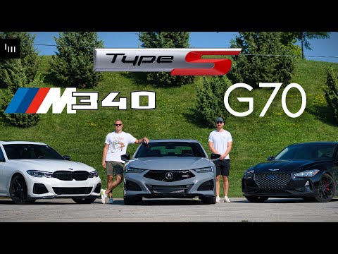 BMW M340i vs Acura TLX Type S vs Genesis G70 - Sport Sedan Spectrum