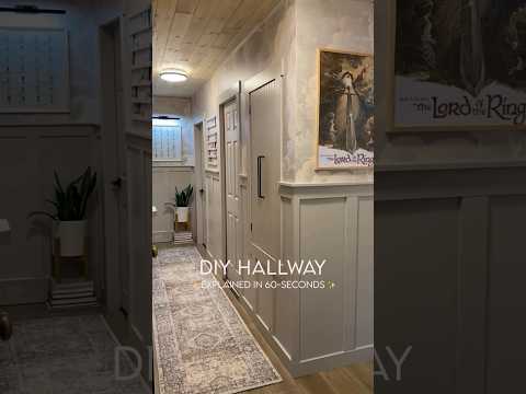 DIY Hallway! Explained in 60 Seconds✨ #reno #renovate #renovation #home #diy #diyproject #diyproject