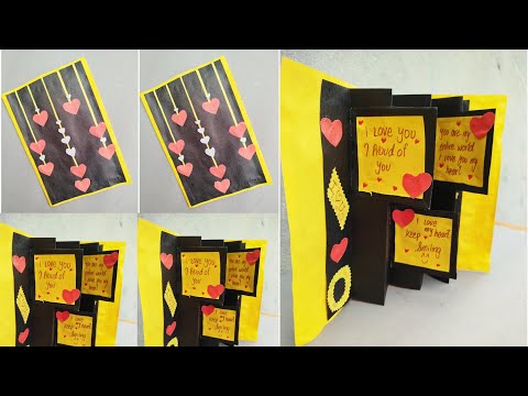 Anniversary Card For Husband 😍 | Handmade Greeting Cards | Valentine's Day Card | Love ❤️ Card Ideas