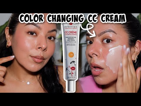 A COLOR CHANGING CC CREAM?! ERBORIAN CC CREAM OILY SKIN REVIEW + WEAR TEST!