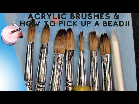 Let's Talk Acrylic Nail Brushes | Liquid to Powder Ratio-How to pick up Nail Beads!