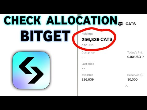 How to check Cats Airdrop in Bitget Wallet - CATs Airdrop Allocation