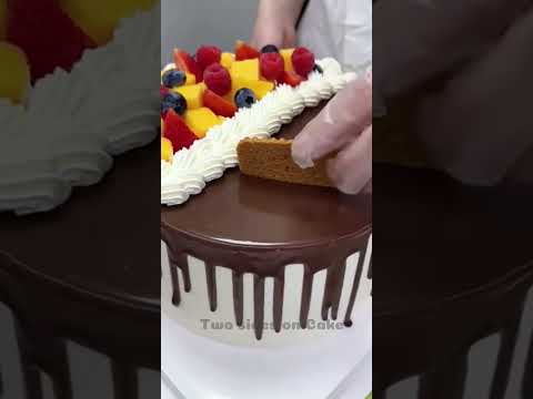 71- Two side Cake design, CAKE & DESSERT #cake #dessert #food