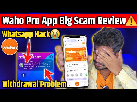 waho app se paise kaise withdraw kare | Waho Pro App Withdrawal Problem | waho jaisa dusra app