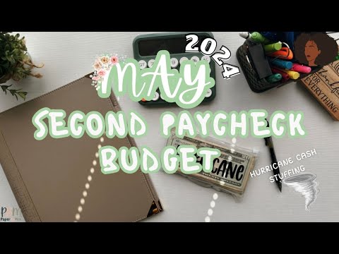 May Second Paycheck Budget & Hurricane Cash Stuffing | Zero Based Budget | Millennial Couple