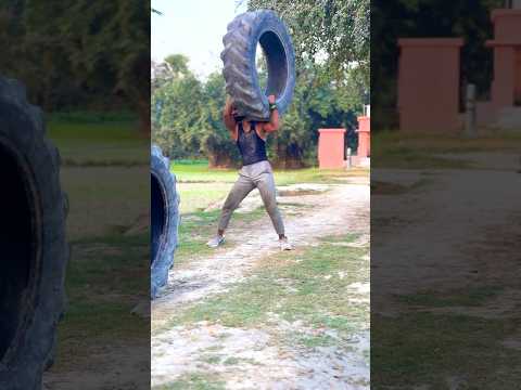 Weight lifting | power | stamina | tyre lifting | tyre se exercise #shorts #shortsfeed #shortsbeta