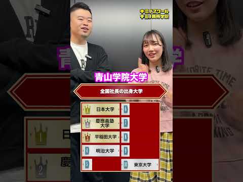 全国の社長の出身大学ランキング