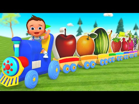 Learn Fruits Names with Little Babies Wooden Train Fruit Toys | DIY for kids Educational 2024