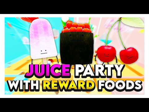 Roblox SECRET STAYCATION JUICE PARTY WITH REWARD FOODS! 🍒