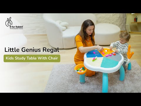 R for Rabbit Little Genius Regal Kids Study Table With Chair