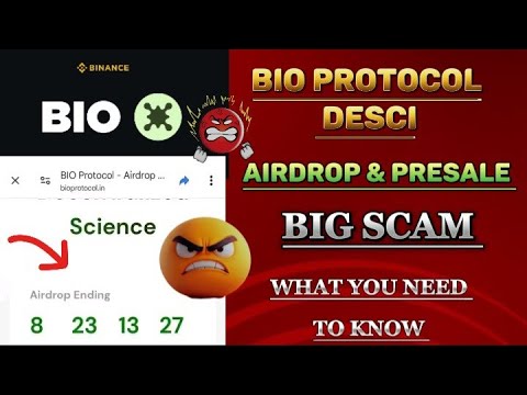 BIO Protocol DeSci Ongoing AIRDROP & PRESALE |BIO Protocol on Binance launch pool