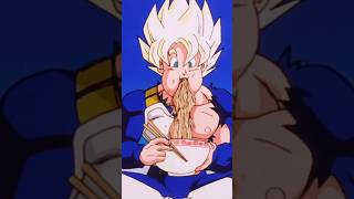 Goku always eating with his mouth full Tien😭😂 #dragonballz #goku #piccolo #tien #cellsaga #anime