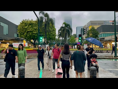 Philippines BGC Rainy Christmas! | December 24, 2024 Walking Tour in Bonifacio Global City