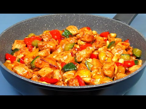 Amazingly DELICIOUS CHICKEN In Sweet and Sour Gongbao Sauce. Simple RECIPE of Chinese cuisine