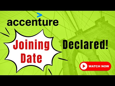 🚀 Accenture Update : Accenture Joining date released | #accenture #accenturehiring