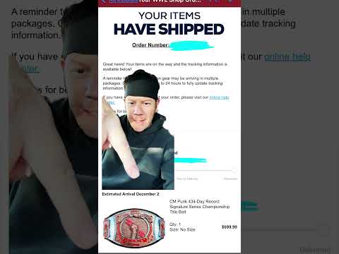 CM PUNK TITLE SHIPPING UPDATE!! #wwe