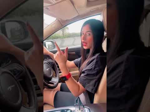 Jannat Zubair Car Driving Video | Chup Mahi Chup Ve Ranjha Song Video #jannatzubair