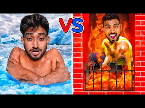 World's most hot vs cold room challenge