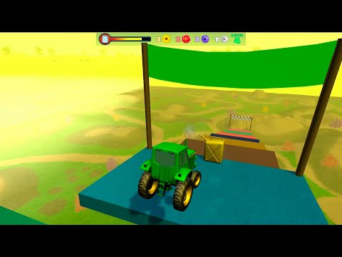 Probando las nuevas Mega Rampas en el Juego del Pollito y el Tractor