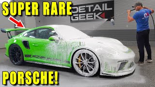 Cleaning a SUPER RARE 1 of 294 Porsche GT3 RS!