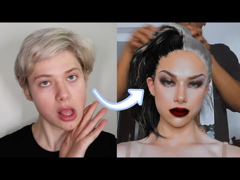 BOY TO GIRL MAKEUP TRANSFORMATION - Cruella Inspired