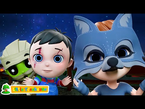 Peek A Boo - Halloween Songs & Spooky Cartoon for Kids