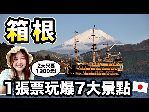 1張票玩爆箱根7大景點！新宿出發2日遊交通費只要1300元✨｜箱根繡球花自由行ep.1｜蘆之湖海賊船、大涌谷黑蛋、箱根雕刻之森、強羅夜間繡球花電車點燈、箱根周遊券｜日本有個U1