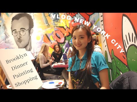 VLOG 早稲田アメリカ留学生 in NYC part 3  ニューヨークで絵を描いてたらみんなが壊れた！