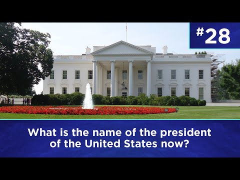 Q28: What is the name of the president of the United States now?