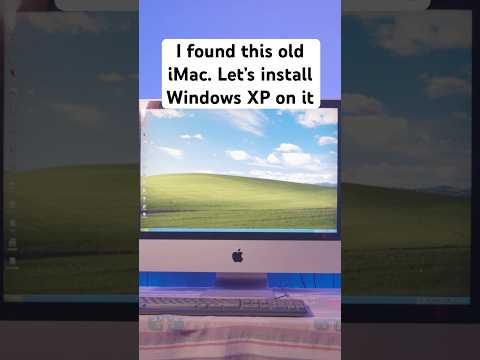 I found this old iMac. Let’s install WINDOWS XP on it!!!