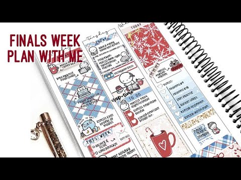 Plan With Me: Finals Week! (ft. HelloPetitePaper Peppermint Kit)