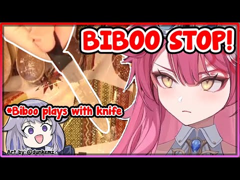 [ENG SUB/Hololive] Biboo needed an adult's supervision when she's holding a knife