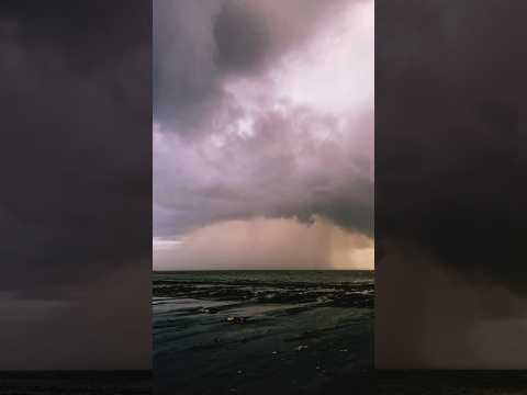 Biparjoy Cyclone at Nagaon Beach | Cloudburst near Alibaug 🤯 #cloudburst #biparjoycyclone #alibaug