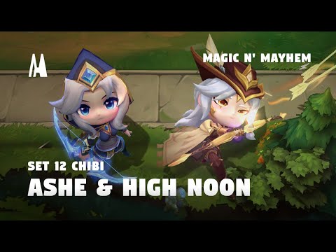 CHIBI ASHE & HIGH NOON ASHE | FINISHER, EMOTES, BOOM | TFT SET 12