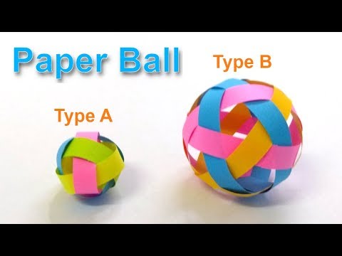 How to make 2 types of Paper Ball