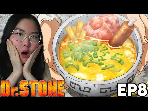 RAMEN NEVER LOOKED SO GOOD!!😍 Dr. STONE Episode 8 REACTION