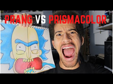 Comparing Prang and Prismacolor Pencils!| Rick from Rick & Morty