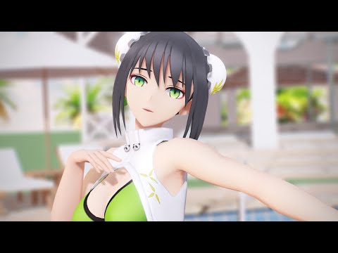 【Fate/MMD】 キャットアイメイク 【水着秦良玉】