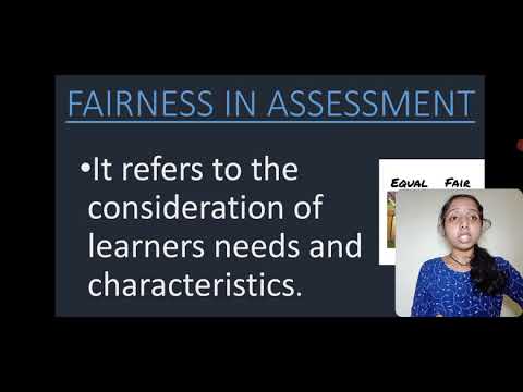 FAIRNESS IN ASSESSMENT  BY SNEHA  B ED NS 23-25 BATCH