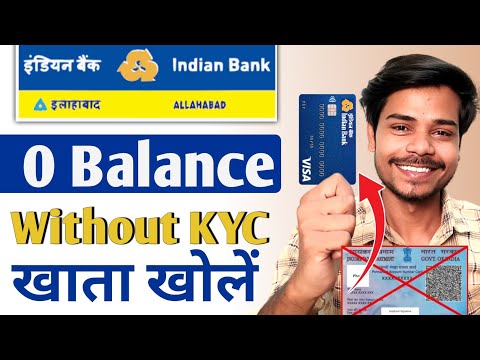 Without KYC | Indian bank zero balance account opening online 2024 - review | indian bank ac open