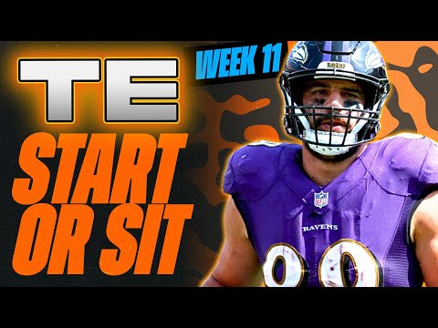 🔥 WEEK 11 TE MUST Start/Sit Analysis! 🚀 | 2024 Fantasy Football Advice