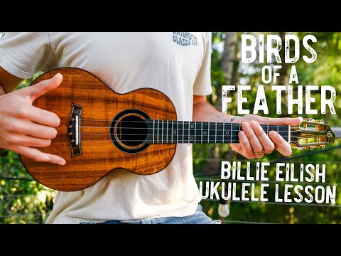 Birds Of A Feather Billie Eilish Ukulele Tutorial // Birds Of A Feather Ukulele Lesson #1043