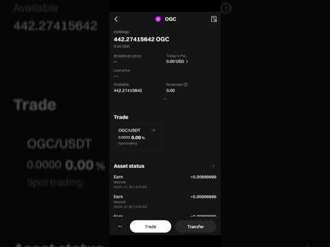 Ogc Live Trading On Bitget Exchange | How Much I Made Farming OGC Token